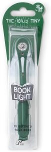 Lampička do knížky s LED úzká - tmavě zelená - 