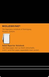 Moleskine - zápisník Reportér - linkovaný, černý L  - 