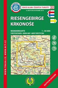 KČT 22 Riesengebirge, Krkonoše 1:50 000 / turistická mapa - německy (2018) - 