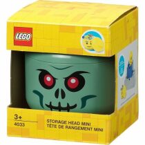 LEGO úložná hlava (mini) - zelený kostlivec - 
