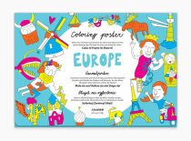 Europe - Plakát omalovánka - 