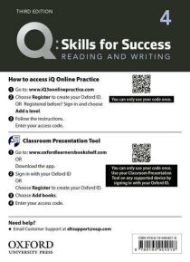 Q Skills for Success 4 Reading & Writing Teacher´s Access Card, 3rd - Debra Daise