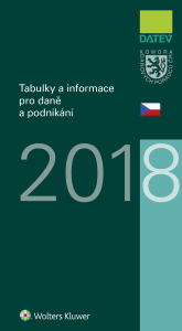 Tabulky a informace pro daně a podnikání 2018 - Ivan Brychta, ...