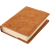 Kožený obal na knihu KLASIK - Medová semiš (XL)