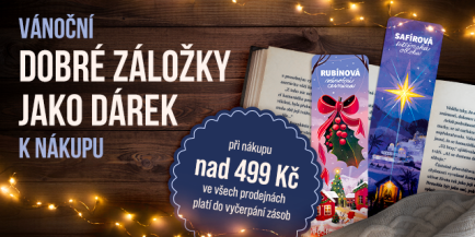 Vánoční DOBRÁ ZÁLOŽKA jako dárek k nákupu nad 499 Kč