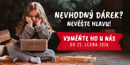 Nevhodný dárek u nás můžete vyměnit do 25. ledna 2026