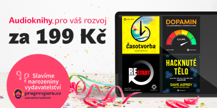 Progress Guru slaví narozeniny. Audioknihy za 199 Kč