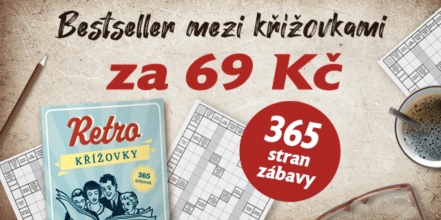 Retro křížovky | BESTSELLER MEZI KŘÍŽOVKAMI ZA 69 KČ