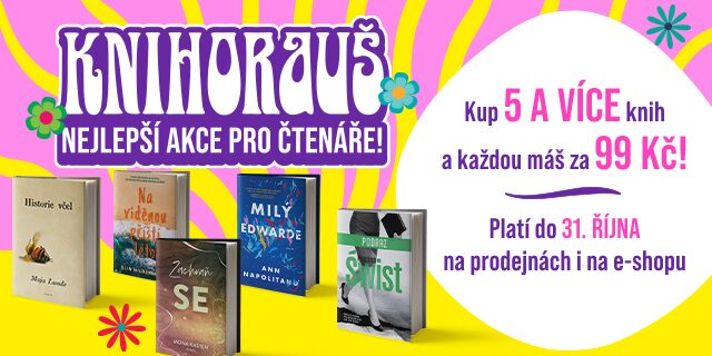 KNIHORAUŠ | Kup 5 a více knih a každou máš jen za 99 Kč!