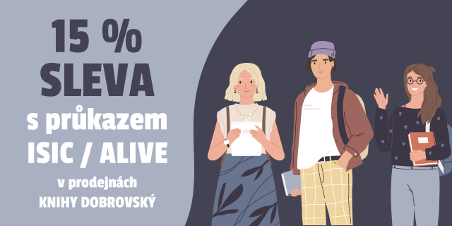 Sleva 15 % s průkazy ISIC / ALIVE