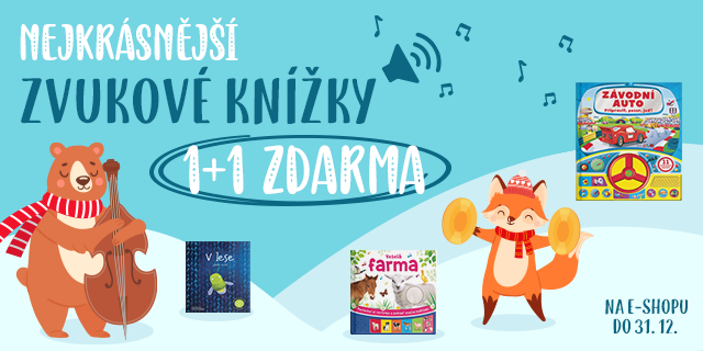 Nejkrásnější zvukové knížky v akci 1+1 ZDARMA