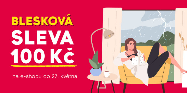 Bouřlivé počasí si žádá bleskovou slevu! 100 Kč na e-shop