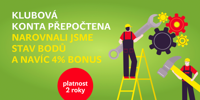 Narovnali jsme stavy bodů. Zkontrolujte svůj účet Klub Knihy Dobrovský