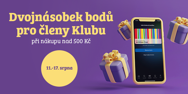 Dublujeme! Dvojnásobek bodů pro členy Klubu Knihy Dobrovský