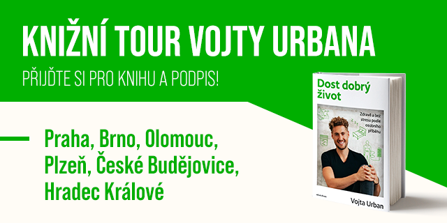 Knižní tour Vojtěcha Urbana | Praha, Brno, Olomouc, Plzeň, České Budějovice, Hradec Králové