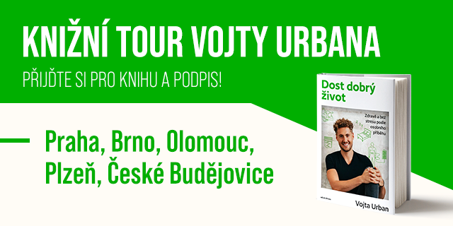 Knižní tour Vojtěcha Urbana | Praha, Brno, Olomouc, Plzeň, České Budějovice