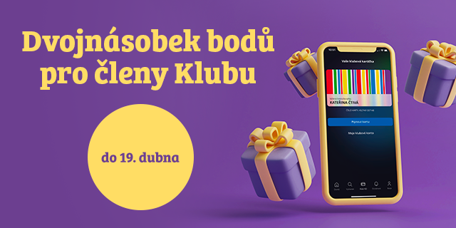 Dublujeme! Dvojnásobek bodů pro členy Klubu Knihy Dobrovský