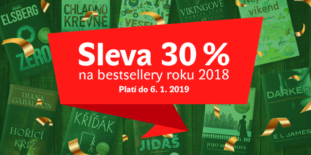 Nakupte BESTSELLERY roku 2018 s 30% slevou