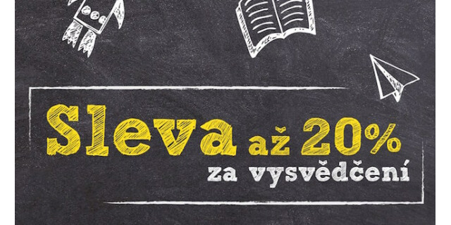 Odměňujeme za vysvědčení do 5. února - až 20% sleva na vše