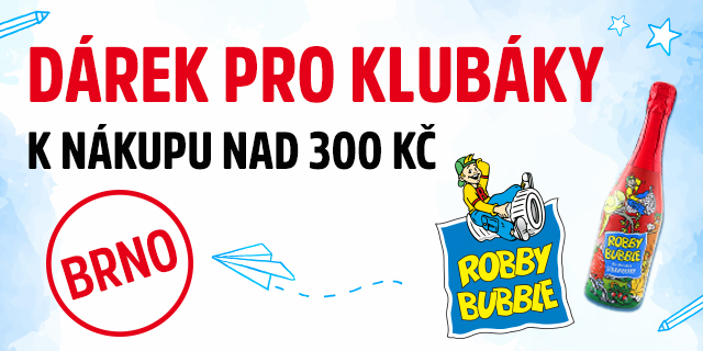 BRNO JOŠTOVA | Robby Bubble jako dárek k nákupu
