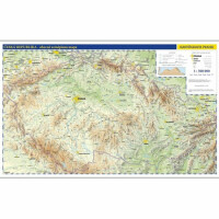 Česká republika - nástěnná fyzická mapa 1:500 tis./99x62,5 cm | Knihy ...
