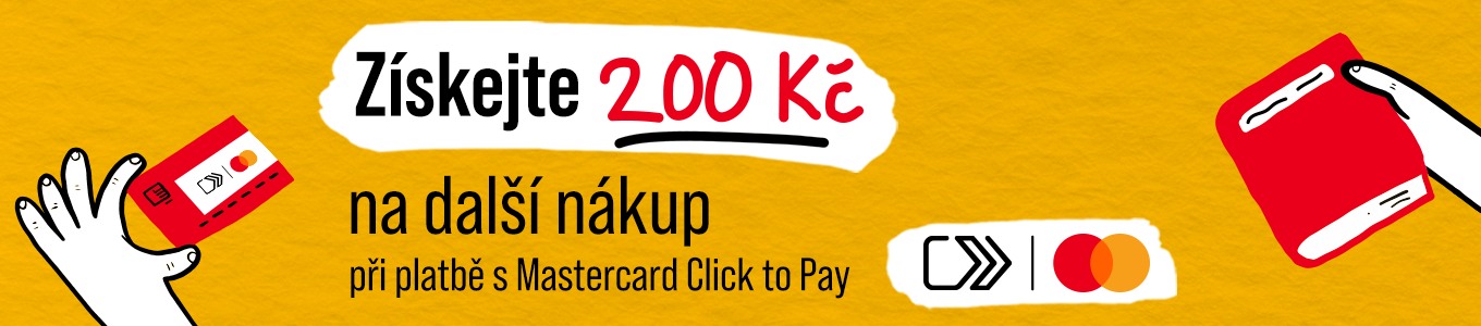 Získejte 200 Kč na další nákup s Mastercard Click to Pay