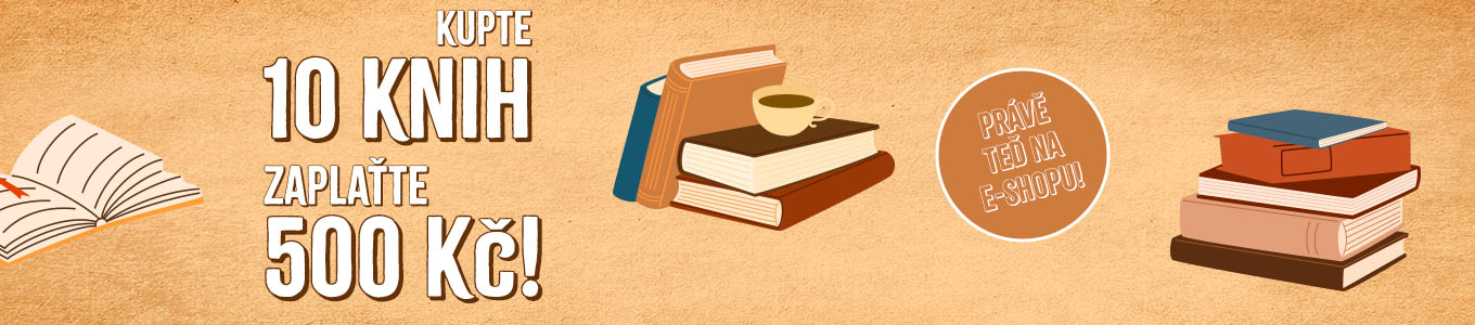Nejlepší akce na knihy. Koupíš 10 a platíš jen 500