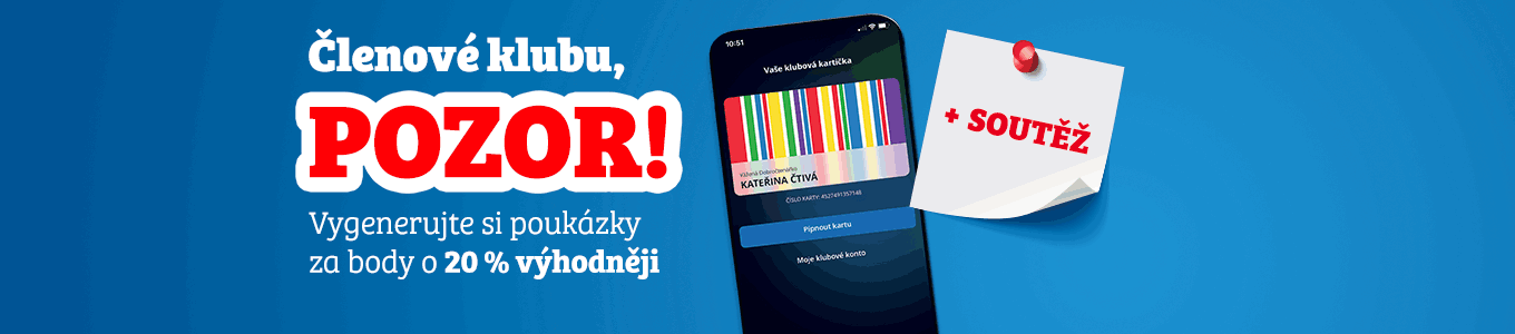 Všechny klubové vouchery nyní o 20 % levněji!