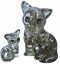 3D Crystal puzzle Kočka s koťátkem / 49 dílků - 