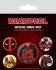 Set odznaků Deadpool - 
