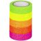 Páska lepicí papírová 5ks - neon, glitrová - 