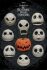 Plakát Nightmare Before Christmas - Many Faces of Jack - 
