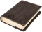 Kožený obal na knihu KLASIK - Hnědá tmavá semiš (XL) - 