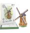 NiXiM Dřevěné 3D puzzle - Holandský větrný mlýn - 
