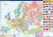 Evropa nástěnná administrativní mapa - 