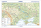 Ukrajina – oboustranná nástěnná obecně zeměpisná mapa - 