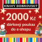 Vánoční e-shopová dárková poukázka 2000 Kč - 