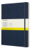 Moleskine - zápisník tvrdý, čtverečkovaný, modrý XL  - 