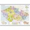 Česká republika - školní nástěnná administrativní mapa  1:375 tis./136x96 cm - 