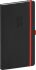 Diář 2024: Nox - černýčervený, kapesní, 9 × 15,5 cm - 