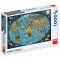 Puzzle 1000 Kreslená mapa světa - 
