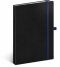 Notes - Vivella Classic černý/modrý, linkovaný, 15 x 21 cm - 