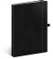 Notes - Vivella Classic černý/černý, tečkovaný, 15 x 21 cm - 