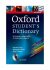 Oxford Student's Dictionary - Theresa Greenawayová, ...