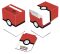 Pokémon UltraPRO: krabička na karty - Pokéball Red and White - 