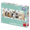 Panoramatické puzzle Psi a kočky - 150 dílků - 