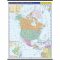 Severní a střední Amerika - školní nástěnná politická mapa 1:10 mil./96x126,5 cm - 
